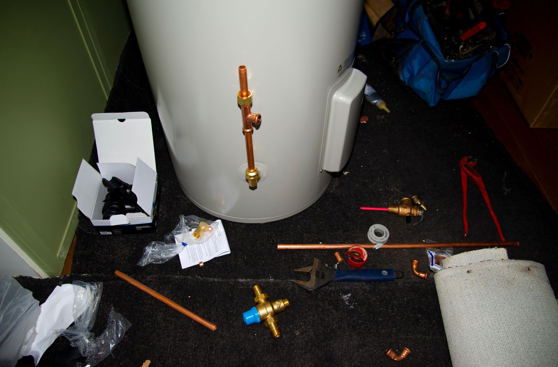 water heater installation